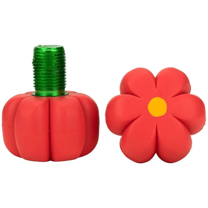 Moxi Brake Petal Toe Stops - Red Hibiscus 2 Moxi Brake Petal Toe Stops - Red Hibiscus - Image 2