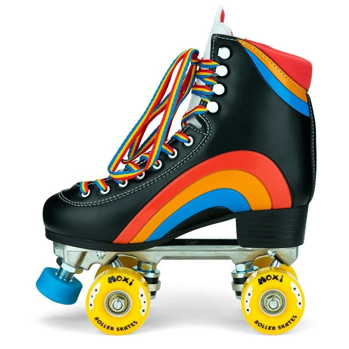 Moxi Rainbow Rider Quad Roller Skates - Black 2 Moxi Rainbow Rider Quad Roller Skates - Black - Image 2