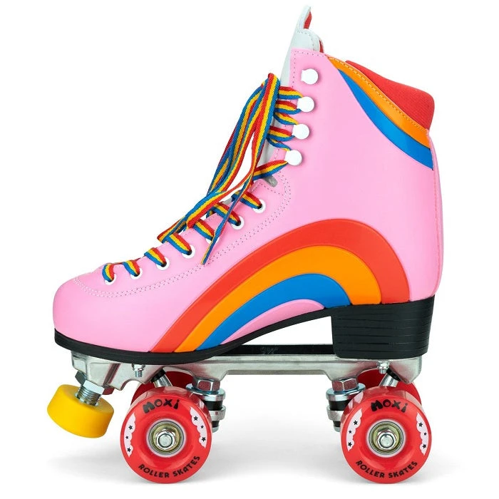Moxi Rainbow Rider Quad Roller Skates - Bubble Gum Pink 2 Moxi Rainbow Rider Quad Roller Skates - Bubble Gum Pink - Image 2