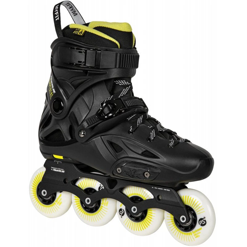 Powerslide Imperial One 80 Inline Skates - Black/Yellow 1 Powerslide Imperial One 80 Inline Skates - Black/Yellow