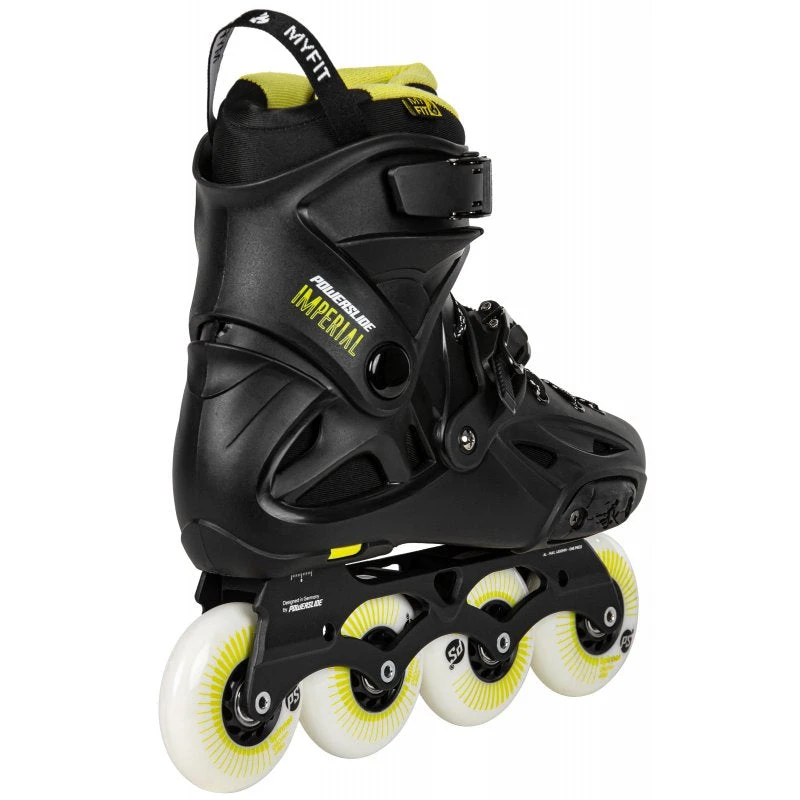 Powerslide Imperial One 80 Inline Skates - Black/Yellow 2 Powerslide Imperial One 80 Inline Skates - Black/Yellow - Image 2