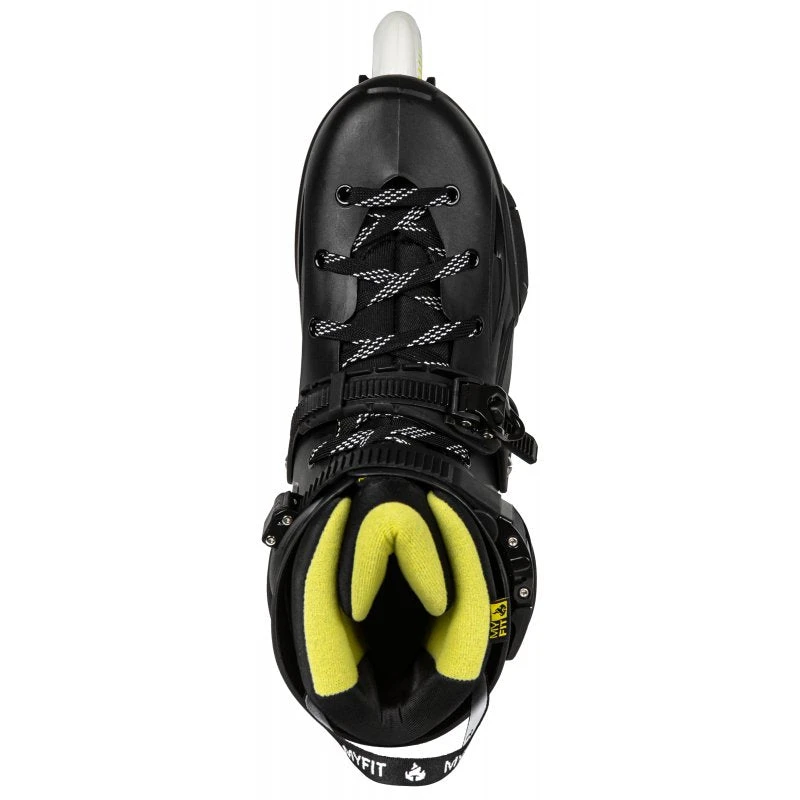 Powerslide Imperial One 80 Inline Skates - Black/Yellow 3 Powerslide Imperial One 80 Inline Skates - Black/Yellow - Image 3