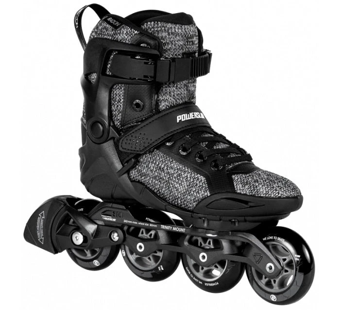 Powerslide Radon Trinity 80 Inline Skates - Black/White 1 Powerslide Radon Trinity 80 Inline Skates - Black/White
