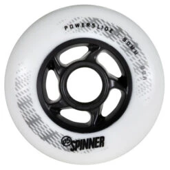 Powerslide Spinner White Wheels 90mm 88a - Set Of 8