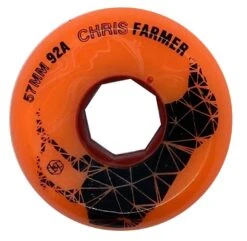 Red Eye Chris Farmer Orange Wheels 57mm 92a - Set Of 4