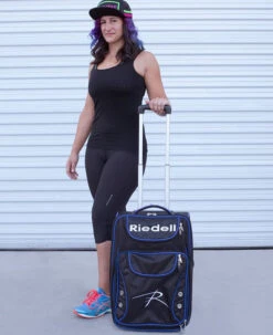 Riedell Travel And Gear Roller Bag - Black/Blue 7 Riedell Travel And Gear Roller Bag - Black/Blue -Urban Rollers riedell travel and gear roller bag black blue lifestyle