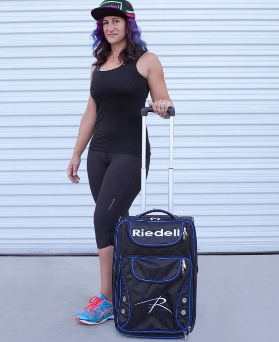 Riedell Travel And Gear Roller Bag - Black/Blue 4 Riedell Travel And Gear Roller Bag - Black/Blue - Image 4