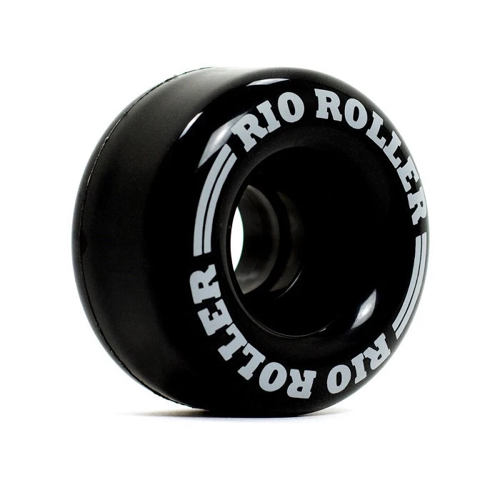 Rio Roller Coaster Black Roller Skate Wheels 62mm - Set Of 4 1 Rio Roller Coaster Black Roller Skate Wheels 62mm - Set Of 4