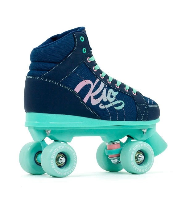 Rio Roller Lumina Roller Skates - Navy/Green 2 Rio Roller Lumina Roller Skates - Navy/Green - Image 2