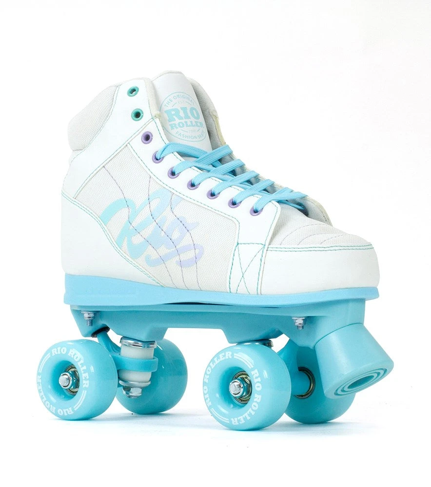 Rio Roller Lumina Roller Skates - White/Blue 1 Rio Roller Lumina Roller Skates - White/Blue