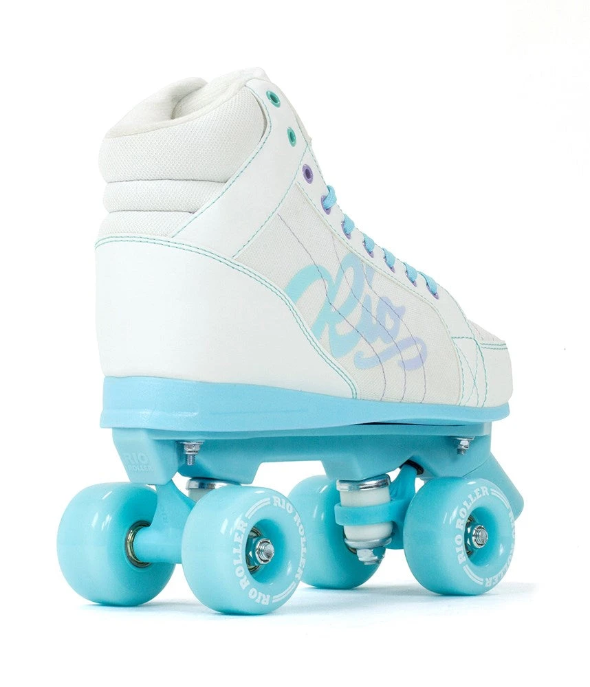 Rio Roller Lumina Roller Skates - White/Blue 2 Rio Roller Lumina Roller Skates - White/Blue - Image 2