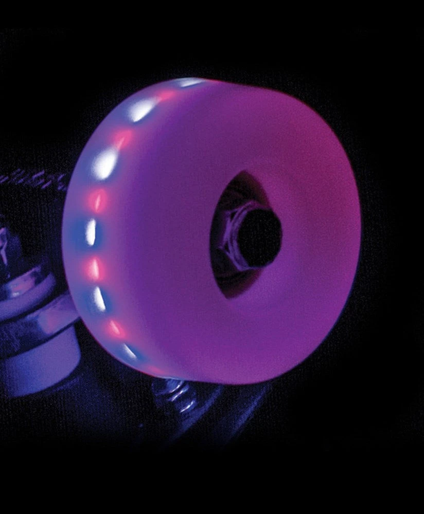 Rio Roller Pink Light Up Roller Skate Wheels 58mm - Set Of 4 2 Rio Roller Pink Light Up Roller Skate Wheels 58mm - Set Of 4 - Image 2