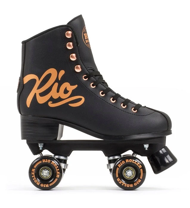 Rio Roller Rose Quad Roller Skates - Black 2 Rio Roller Rose Quad Roller Skates - Black - Image 2