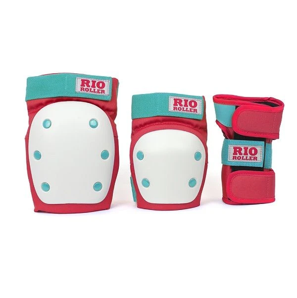 Rio Roller Triple Pad Set - Red/Mint 2 Rio Roller Triple Pad Set - Red/Mint - Image 2