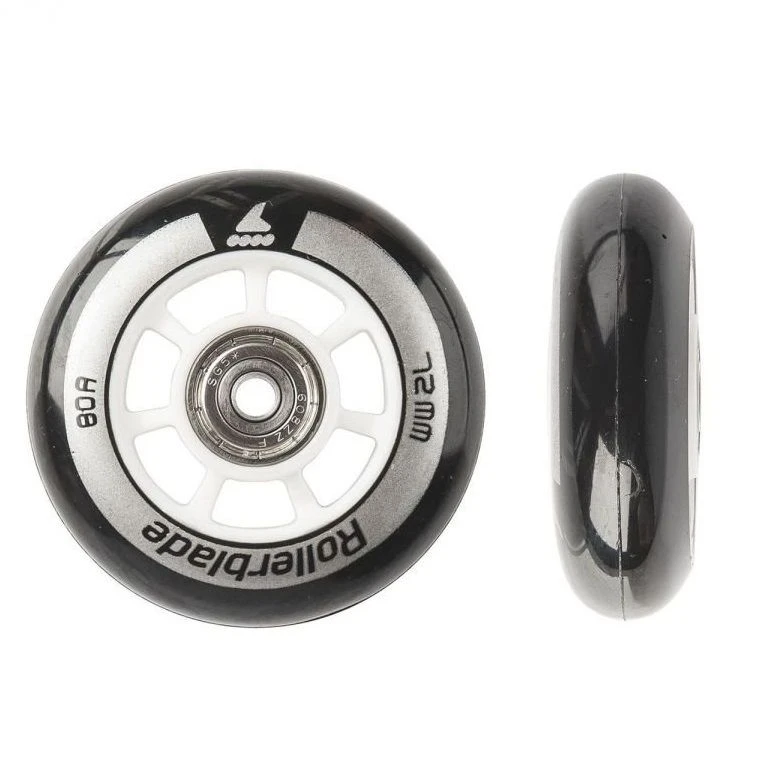 Rollerblade 72mm 80a Wheels & SG5 Bearings Pack 1 Rollerblade 72mm 80a Wheels & SG5 Bearings Pack