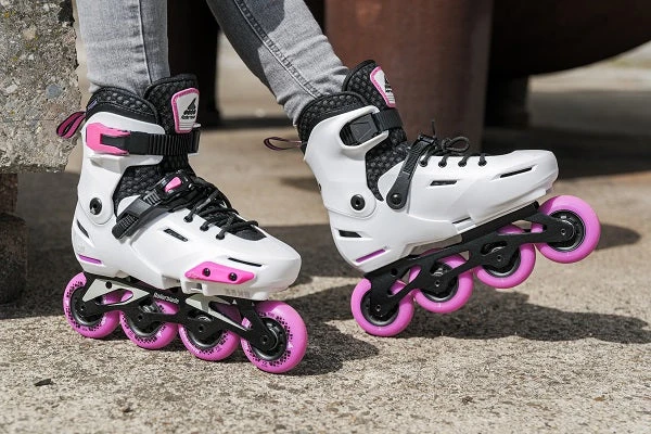 Rollerblade Apex Adjustable Inline Skates - White/Pink 4 Rollerblade Apex Adjustable Inline Skates - White/Pink - Image 4