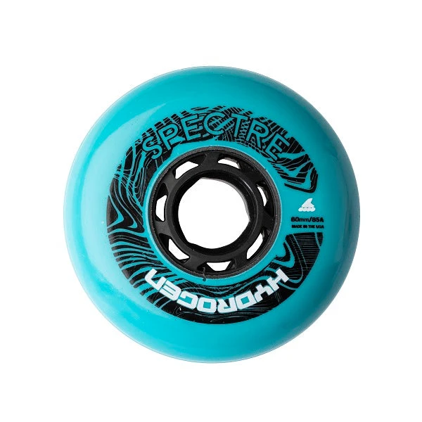 Rollerblade Hydrogen Spectre Inline Skate Wheels Aqua 80mm 85a - Set Of 4 1 Rollerblade Hydrogen Spectre Inline Skate Wheels Aqua 80mm 85a - Set Of 4