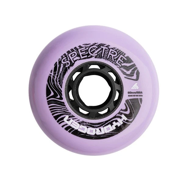 Rollerblade Hydrogen Spectre Inline Skate Wheels Lilac 80mm 85a - Set Of 4 1 Rollerblade Hydrogen Spectre Inline Skate Wheels Lilac 80mm 85a - Set Of 4