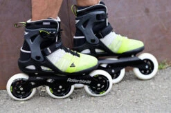 Rollerblade Macroblade 110 3WD Mens Skates - Grey/Yellow 7 Rollerblade Macroblade 110 3WD Mens Skates - Grey/Yellow -Urban Rollers rollerblade macroblade 110 3wd mens inline skates grey yellow lifestyle