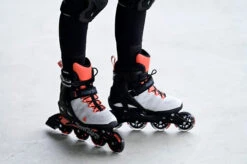 Rollerblade Macroblade 80 Women's Inline Skates - Grey/Coral -Urban Rollers rollerblade macroblade 80 women s inline skates grey coral lifestyle