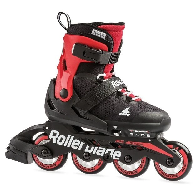 Rollerblade Microblade Kids Skates - Black/Red 1 Rollerblade Microblade Kids Skates - Black/Red