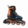Rollerblade Microblade Kids Skates - Blue/Orange 9 Rollerblade Microblade Kids Skates - Blue/Orange -Urban Rollers rollerblade microblade kids skates blue and orange