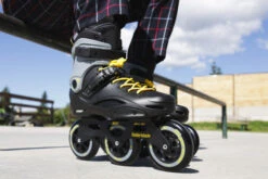 Rollerblade RB 110 3WD Inline Skates - Black/Yellow 7 Rollerblade RB 110 3WD Inline Skates - Black/Yellow -Urban Rollers rollerblade rb 110 3wd inline skates black yellow lifestyle