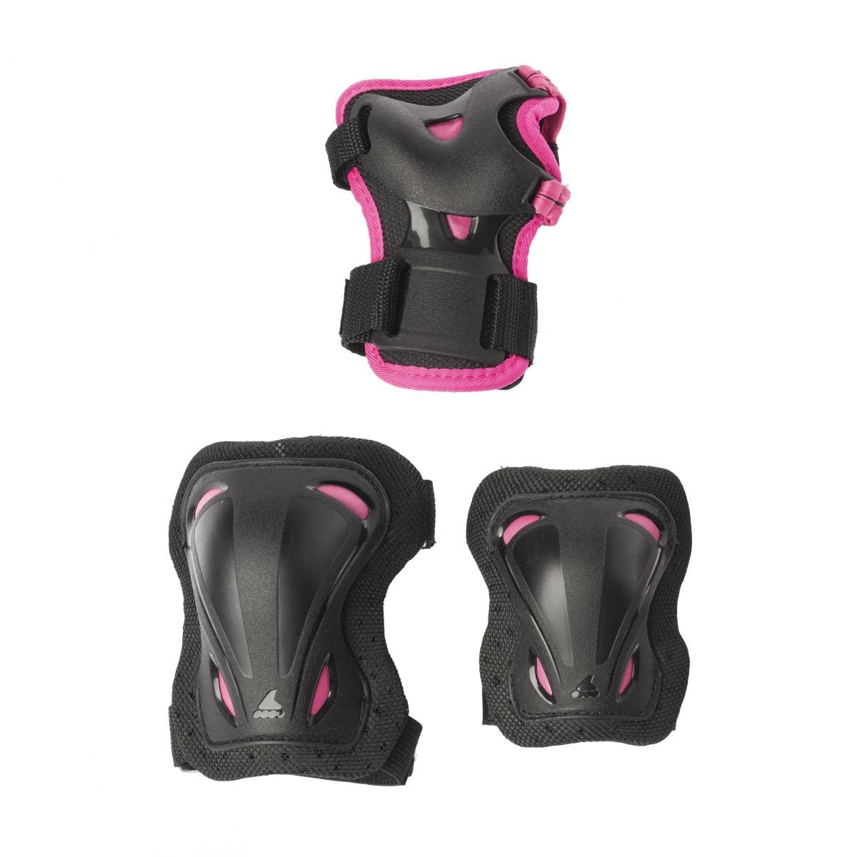 Rollerblade Skate Gear Girls Triple Pad Set 1 Rollerblade Skate Gear Girls Triple Pad Set