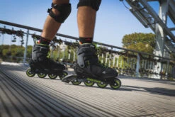 Rollerblade Zetrablade Elite Skates - Black/Lime -Urban Rollers rollerblade zetrablade elite skates black lime lifestyle