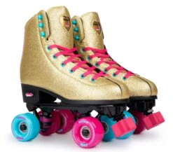 Rookie X Bump Rollerdisco Roller Skates - Gold 6 Rookie X Bump Rollerdisco Roller Skates - Gold -Urban Rollers rookie x bump rollerdisco roller skates gold pair