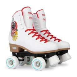 Rookie X Coca-Cola Love Roller Skates - White 6 Rookie X Coca-Cola Love Roller Skates - White -Urban Rollers rookie x coca cola love roller skates white pair