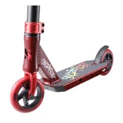 Sacrifice Mini Flyte V2 Stunt Scooter - Red/Black 5 Sacrifice Mini Flyte V2 Stunt Scooter - Red/Black -Urban Rollers sacrifice mini flyte v2 stunt scooter red black close