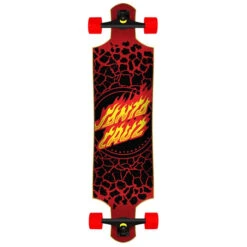 Santa Cruz Flame Dot Drop Down Longboard - 40"