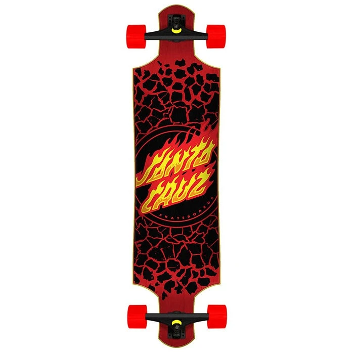 Santa Cruz Flame Dot Drop Down Longboard - 40" 1 Santa Cruz Flame Dot Drop Down Longboard - 40"