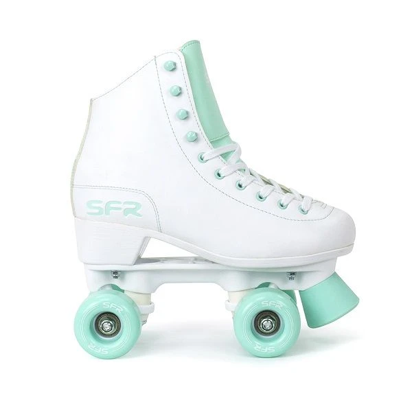 SFR Figure Roller Skates - White/Green 3 SFR Figure Roller Skates - White/Green - Image 3