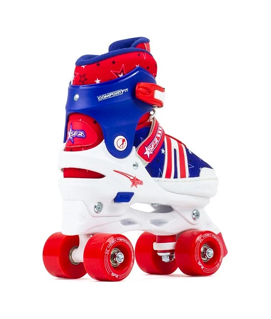SFR Spectra Adjustable Roller Skates - Blue/Red 2 SFR Spectra Adjustable Roller Skates - Blue/Red - Image 2