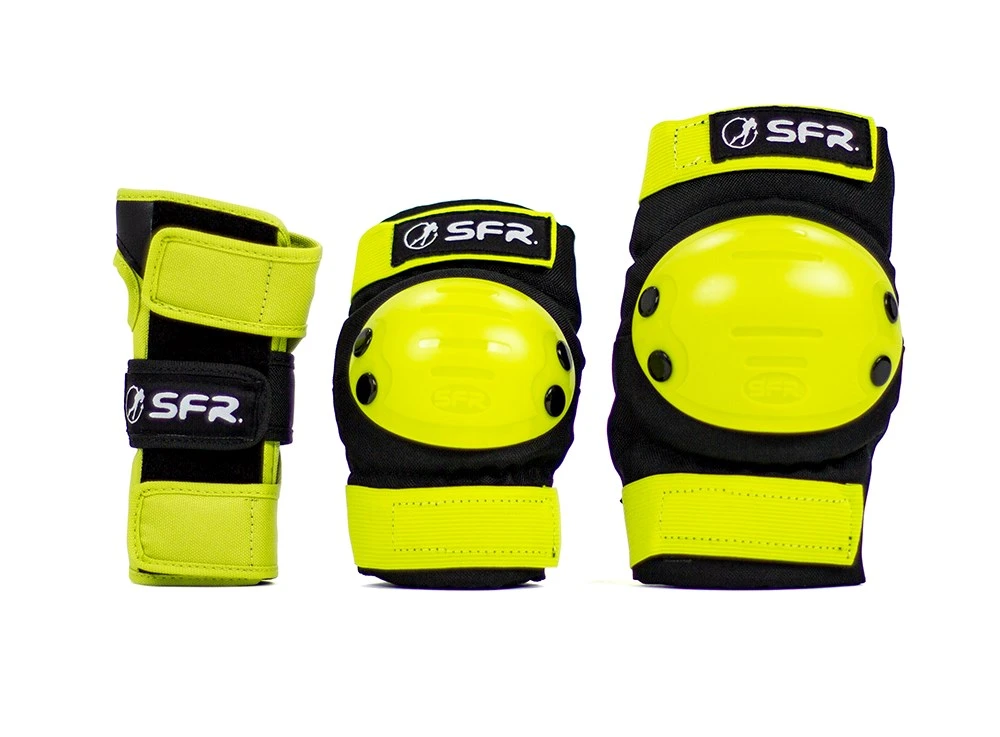 SFR Youth Ramp Triple Pad Set - Black/Lime 1 SFR Youth Ramp Triple Pad Set - Black/Lime