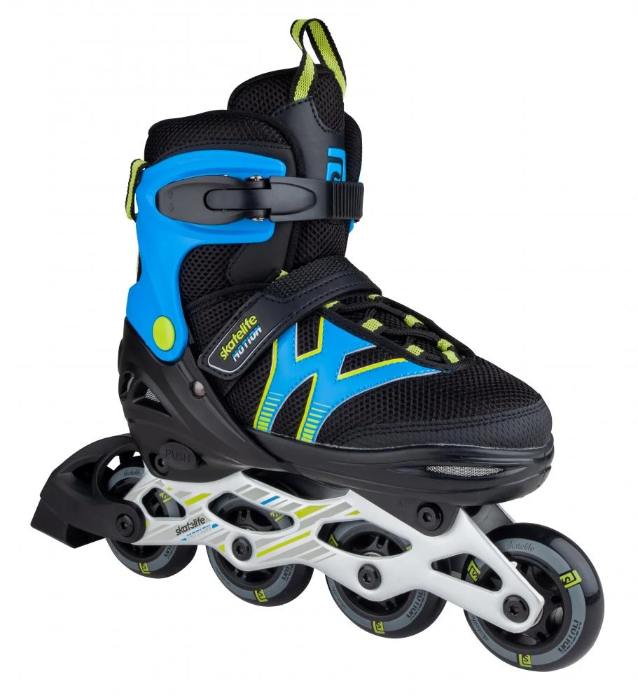 Skatelife Motion Adjustable Kids Inline Skates - Black/Blue 1 Skatelife Motion Adjustable Kids Inline Skates - Black/Blue
