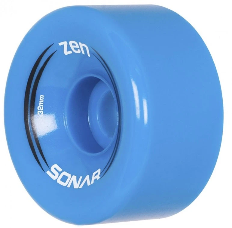 Sonar Zen Blue Quad Roller Skate Wheels 62mm - Set Of 4 1 Sonar Zen Blue Quad Roller Skate Wheels 62mm - Set Of 4