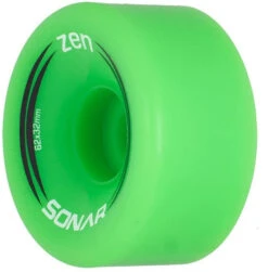 Sonar Zen Green Quad Roller Skate Wheels 62mm - Set Of 4