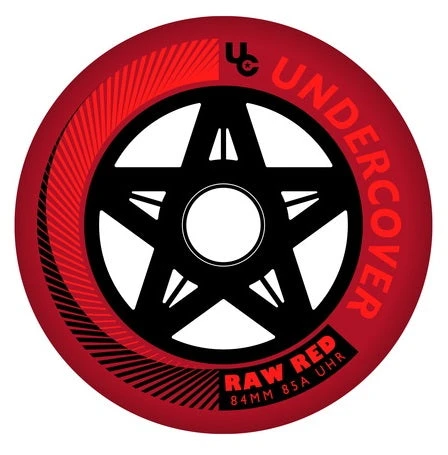 Undercover Raw Red Wheels Bullet Radius 84mm 88a - Set Of 4 1 Undercover Raw Red Wheels Bullet Radius 84mm 88a - Set Of 4