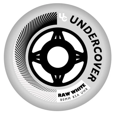 Undercover Raw White Wheels Bullet Radius 80mm 85a - Set Of 4 1 Undercover Raw White Wheels Bullet Radius 80mm 85a - Set Of 4