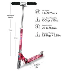 Micro Sprite Scooter - Pink Stripe 6 Micro Sprite Scooter - Pink Stripe -Urban Rollers vVtwqc9J