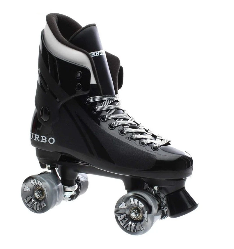 Ventro Pro Turbo Quad Roller Skates - Clear Airwaves Wheels 1 Ventro Pro Turbo Quad Roller Skates - Clear Airwaves Wheels